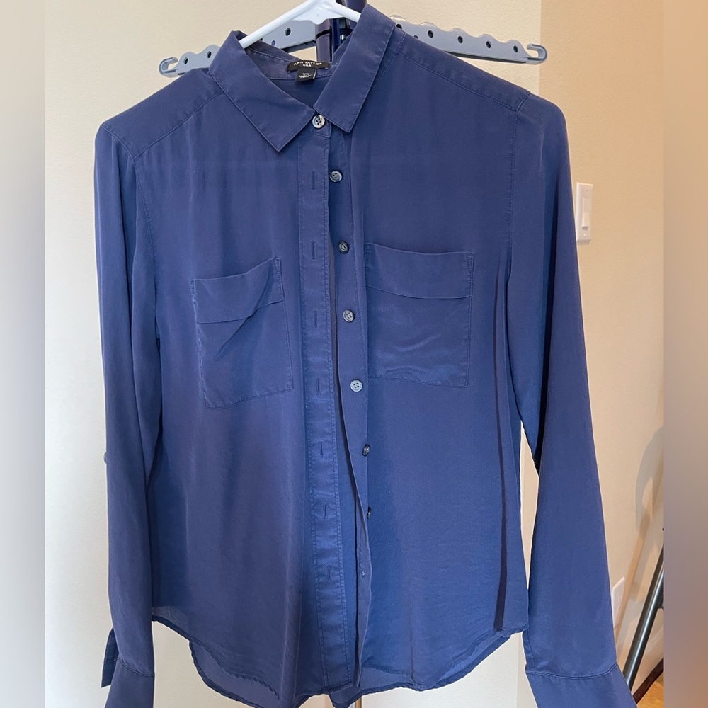 Two Ann Taylor shirt- Silk   XS